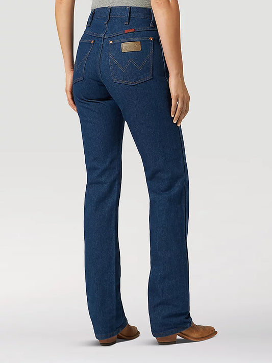 Wrangler Women's Cowboy Cut Slim Fit Jean-Prewashed Indigo