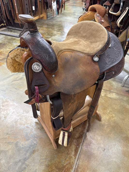 Used Saddle Barn Roper Saddle, 15.5"