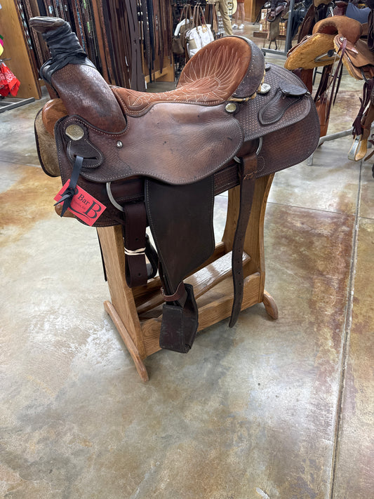 Used Billy Cook Roper Saddle, 15.5" Seat