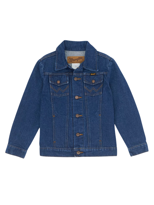 Wrangler Boy's Cowboy Cut Unlined Denim Jacket-Prewashed
