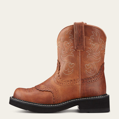 Ariat Women's Russet Rebel Fatbaby Saddle Western Boot