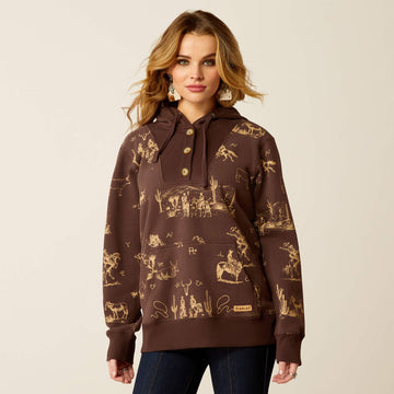 Ariat Women's Ranchin Print Hoodie