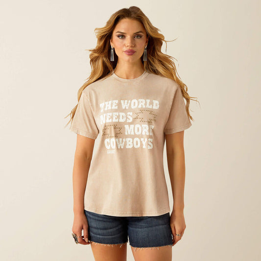 Ariat Women's More Cowboys White Pepper T-Shirt