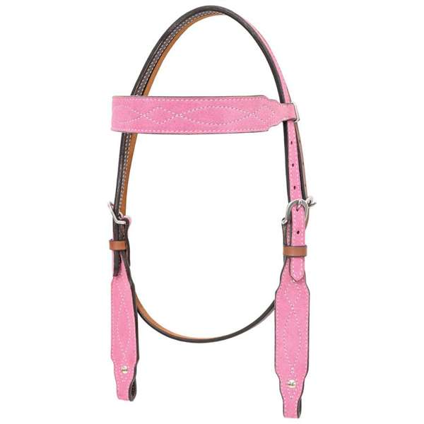 Circle Y Marfa Lights Suede Browband Headstall