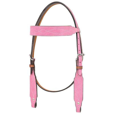 Circle Y Marfa Lights Suede Browband Headstall