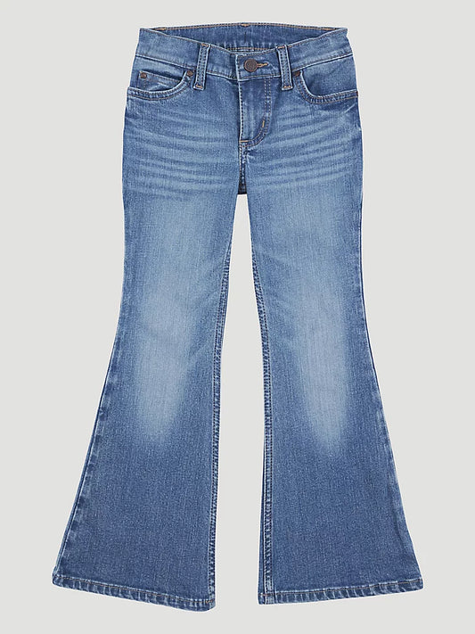 Wrangler Girl's Light Wash Flare Jean-Etta