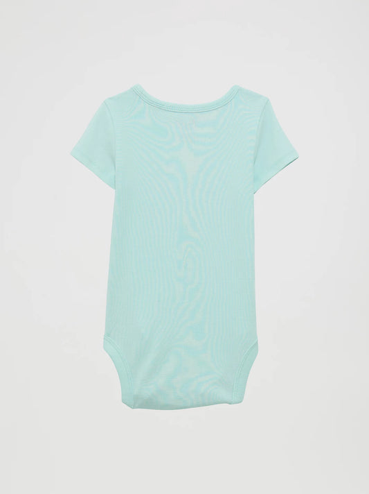 Wrangler Baby Girl's Teal Western Graphic Knit Bodysuit