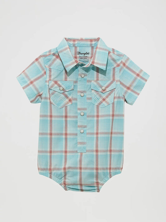Wrangler Baby Boy Short Sleeve Western Snap Bodysuit