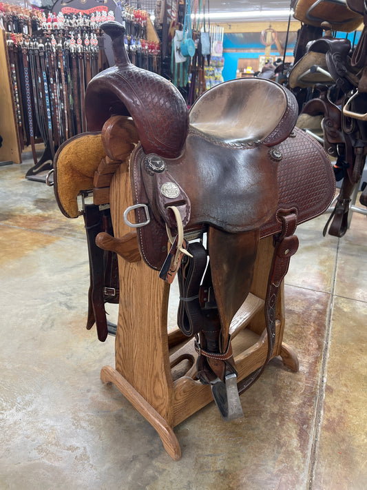 Used Martin Saddlery Crown C Barrel Saddle, 15" Seat