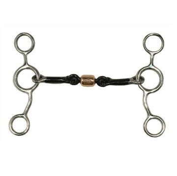 Cowboy Tack Junior Cow Horse Roller Gag Bit