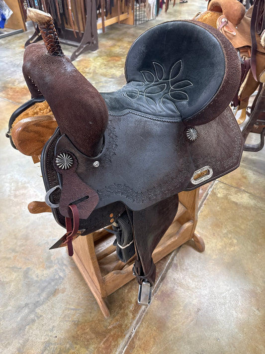 Used Circle Y Flex Barrel Saddle, 14" Seat