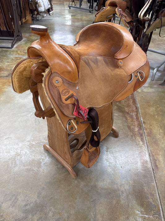Used Woods Trainer Saddle, 16" Seat