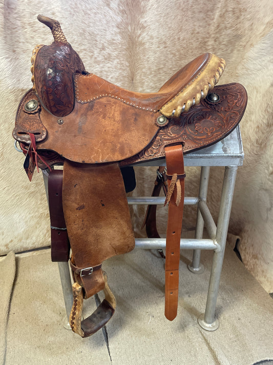 Used Ammerman Barrel Saddle, 15"