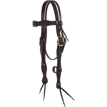 Tucker Heritage High Plains Headstall w/Red Stitching