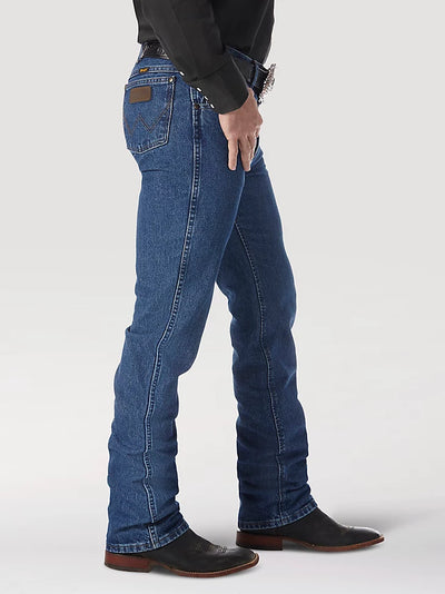 Wrangler Men's Premium Performance Dark Stone Cowboy Cut Slim Fit Jean