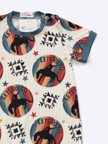 Clover Cottage Let's Rodeo Boy Romper