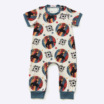 Clover Cottage Let's Rodeo Boy Romper