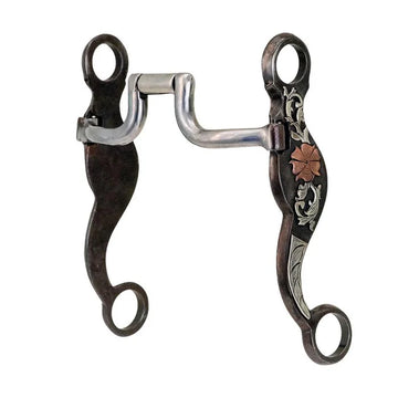 Cowboy Tack Desert Rose Hinged Port Bit