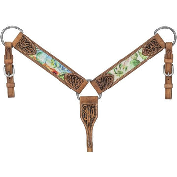 Tough 1 Cactus Print Mini Breast Collar