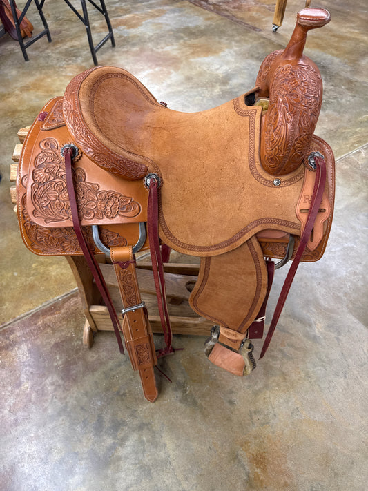R Bar B Ranch Cutter Saddle, 15" Seat