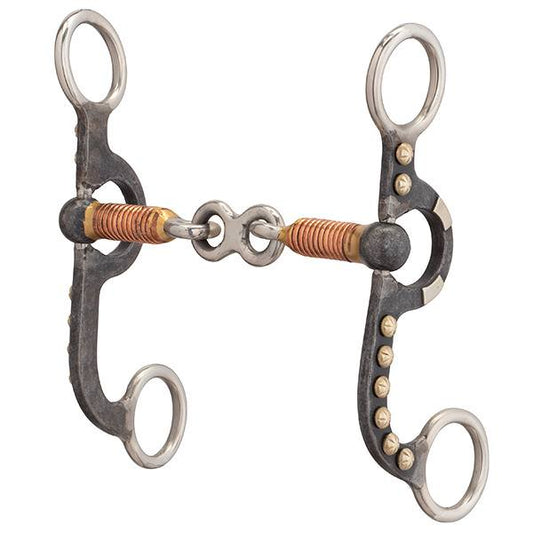 Weaver 3-Piece Dogbone Mouth 4-5/8" Buffed Black Pony Bit