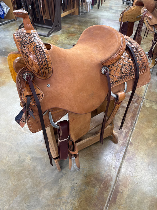 R Bar B Summit Series Ranch Cutter Saddle, 15.5" Seat