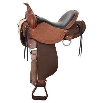 High Horse Iron Weed Cordura Trail Saddle, 15", Wide Fit