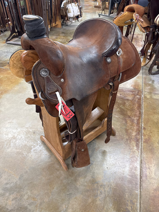 Used NRS Team Roper Saddle, 15.5"