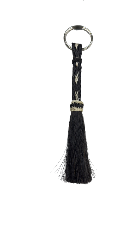 Double S Braided 100% Horsehair Keychain
