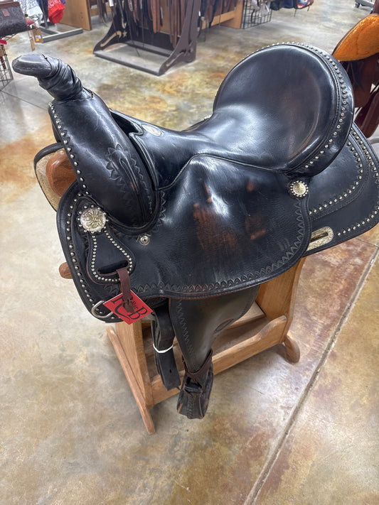 Used Tex Tan/Hereford Flex Trail Saddle, 15.5"