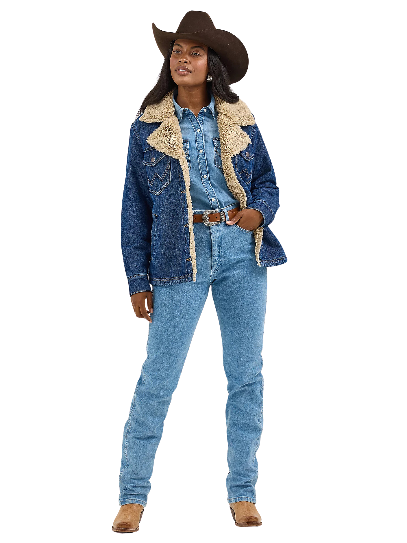 womens wrangler sherpa jacket