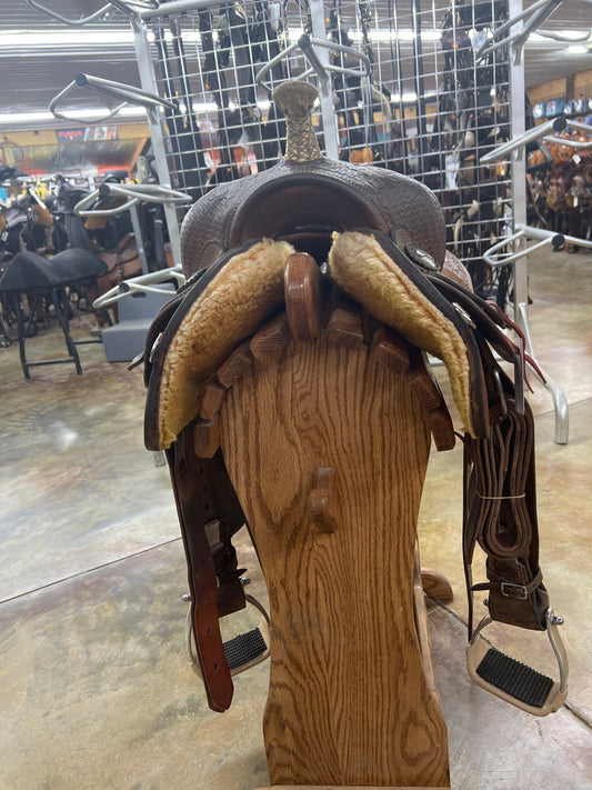 Used Black Rhino Barrel Saddle, 14" Seat