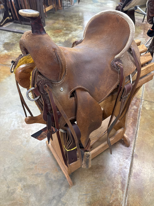 Used R Bar B Youth Seat Rig Rancher, 13" Seat
