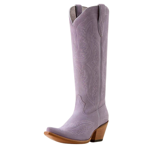 Ariat Women's Misty Lavender Suede Casanova X Toe Western Boot