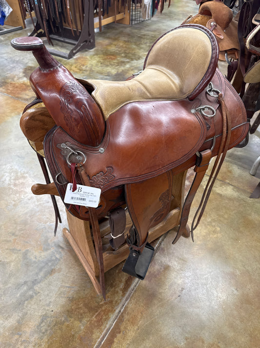 Used Hereford/TexTan Flex Trail Saddle, 17.5"