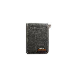 Ariat Work Men's Grey Money Clip Bifold Wallet
