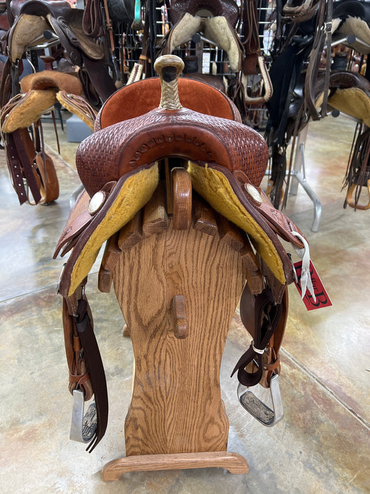 Used Team Steinhoff Barrel Saddle, 13.5"