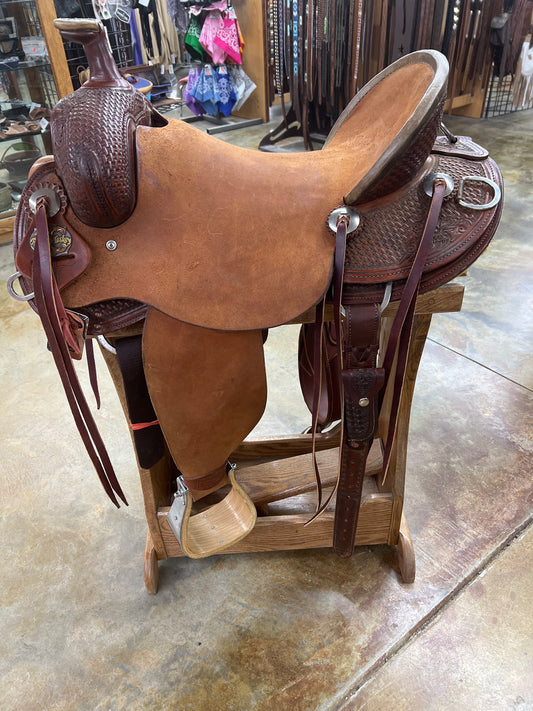 Robert Teskey Elite Mule Saddle, 16.5" Seat