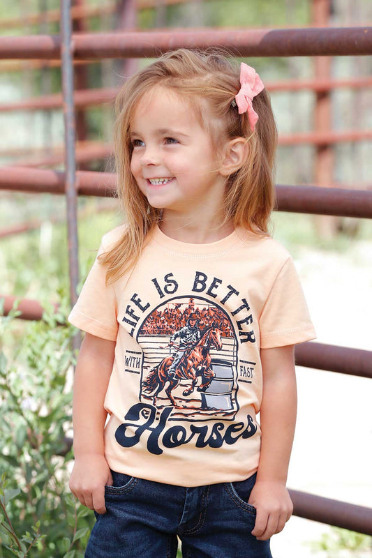 Cruel Toddler Girl's Life is Better With Fast Horses T-Shirt