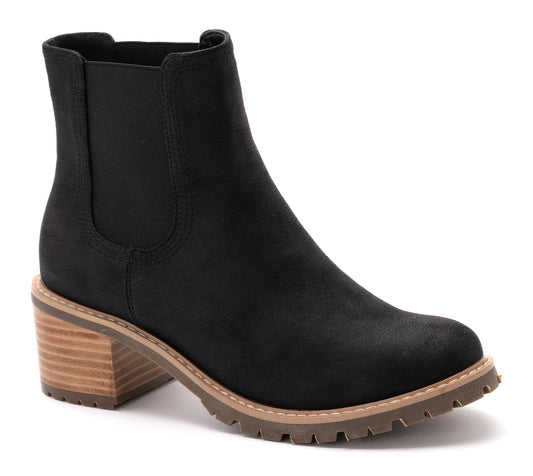 Corkys Women's Cauldron Black Distressed Ankle Boots