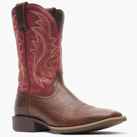 Durango Men's Mahogany and Dynamite Red Shyloh Western Boot