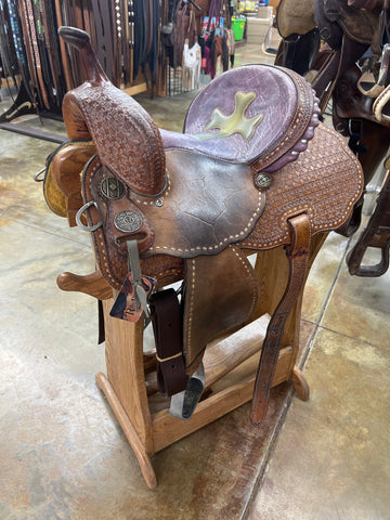 Used Usher Barrel Saddle, 13" Seat