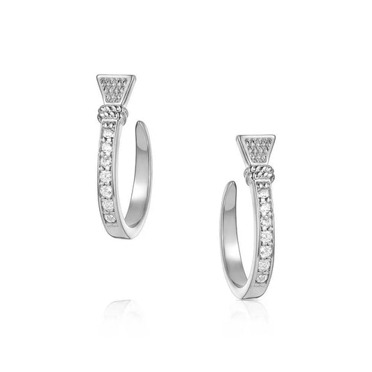 Montana Silversmiths Horseshoe Nail Hoop Earrings