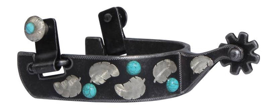 Professional's Choice Feather Turquoise Spurs