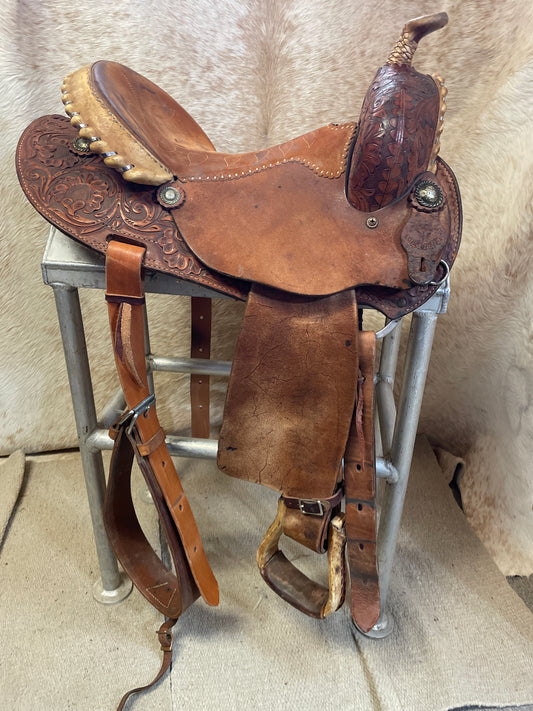 Used Ammerman Barrel Saddle, 15"