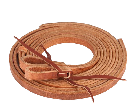 Berlin Custom Leather Waterloop Split Reins - 5/8"X8'