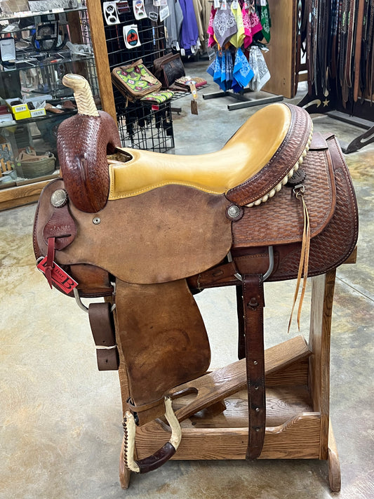 Used Lamb Cutter Saddle, 16" Seat
