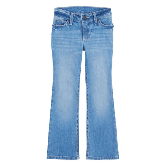 Wrangler Girl's Mid Light Wash Bootcut Jeans