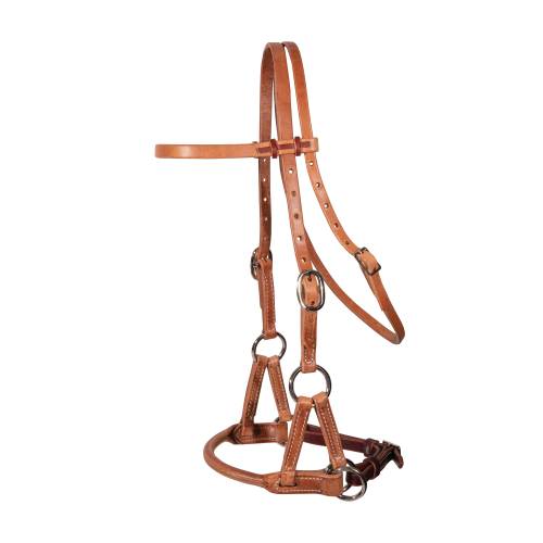 Professional's Choice Round Leather Nose Side Pull