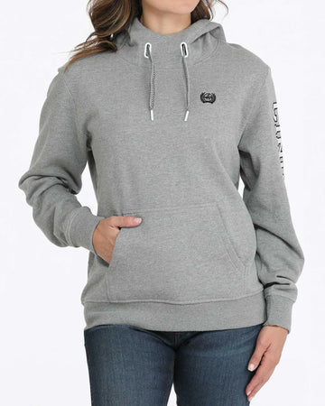 Cinch Women's Grey Logo Hoodie